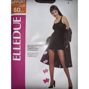Elledue Support Soft 60 Den Tights Color:  Camel Size 3